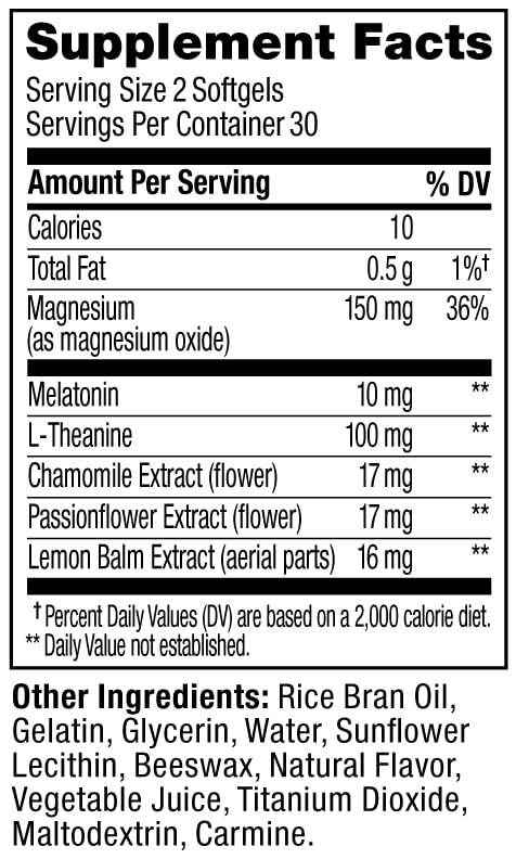 OLLY Ultra Strength Sleep Softgels, 10mg Melatonin, L-Theanine, Chamomile, Magnesium, Lemon Balm, Supports Deep Restful Sleep OLLY
