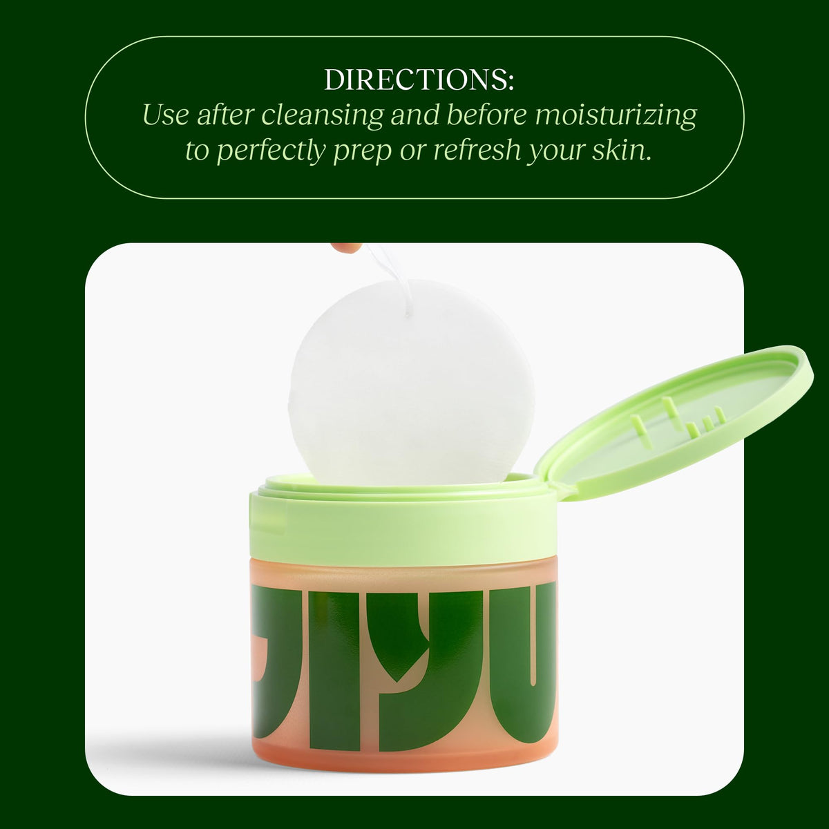 JIYU Toner Pads - Korean Skincare for Dark Spots, Wrinkles & Dull Skin - Hydrating Facial Treatment with Snail Mucin, Niacinamide, Peptides & Centella - 100 Count JIYU