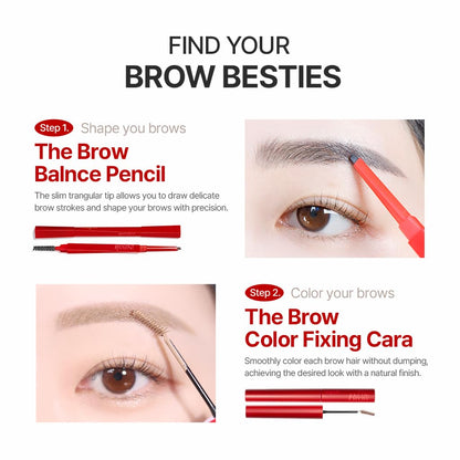 Espoir The Brow Color Fixing Cara #4 Fake Bleach | Easy Fixing without Clumping with Skinny Brush, Long-Lasting & Smudge-proof Eyebrow Mascara, Soft Mood Coloring Tinted Gel, Korean Makeup, 0.1 Fl Oz. Espoir