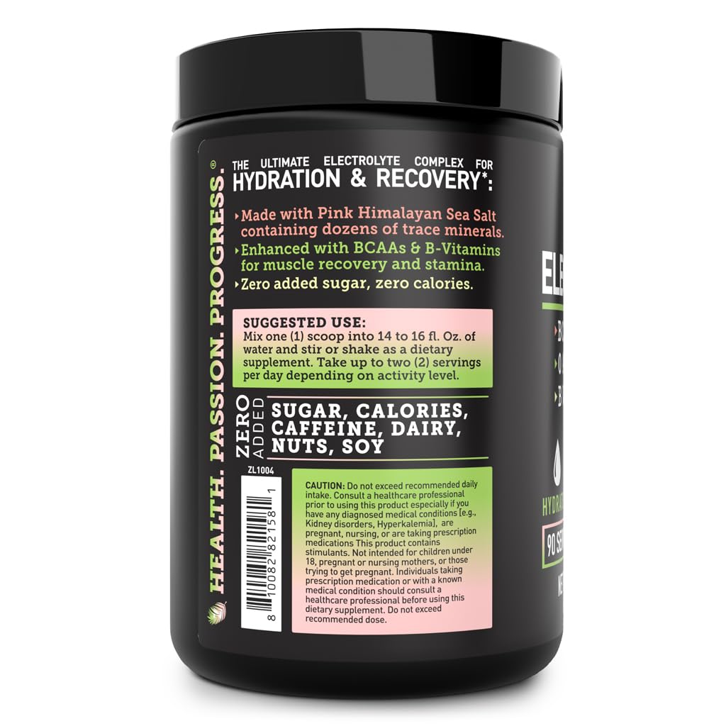 Zeal Electrolyte Powder - 90 Servings | Keto Electrolytes Powder | Zero Sugar, BCAAs, B-Vitamins | Potassium, Zinc, Magnesium Zeal Naturals buy australia supplements