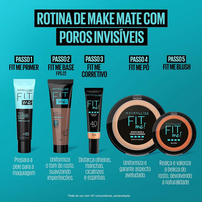 Maybelline Fit Me Matte + Poreless Mattifying Face Primer Makeup With Sunscreen, Broad Spectrum SPF 20, 16HR Wear, Shine Control, Clear, 1 Count MAYBELLINE