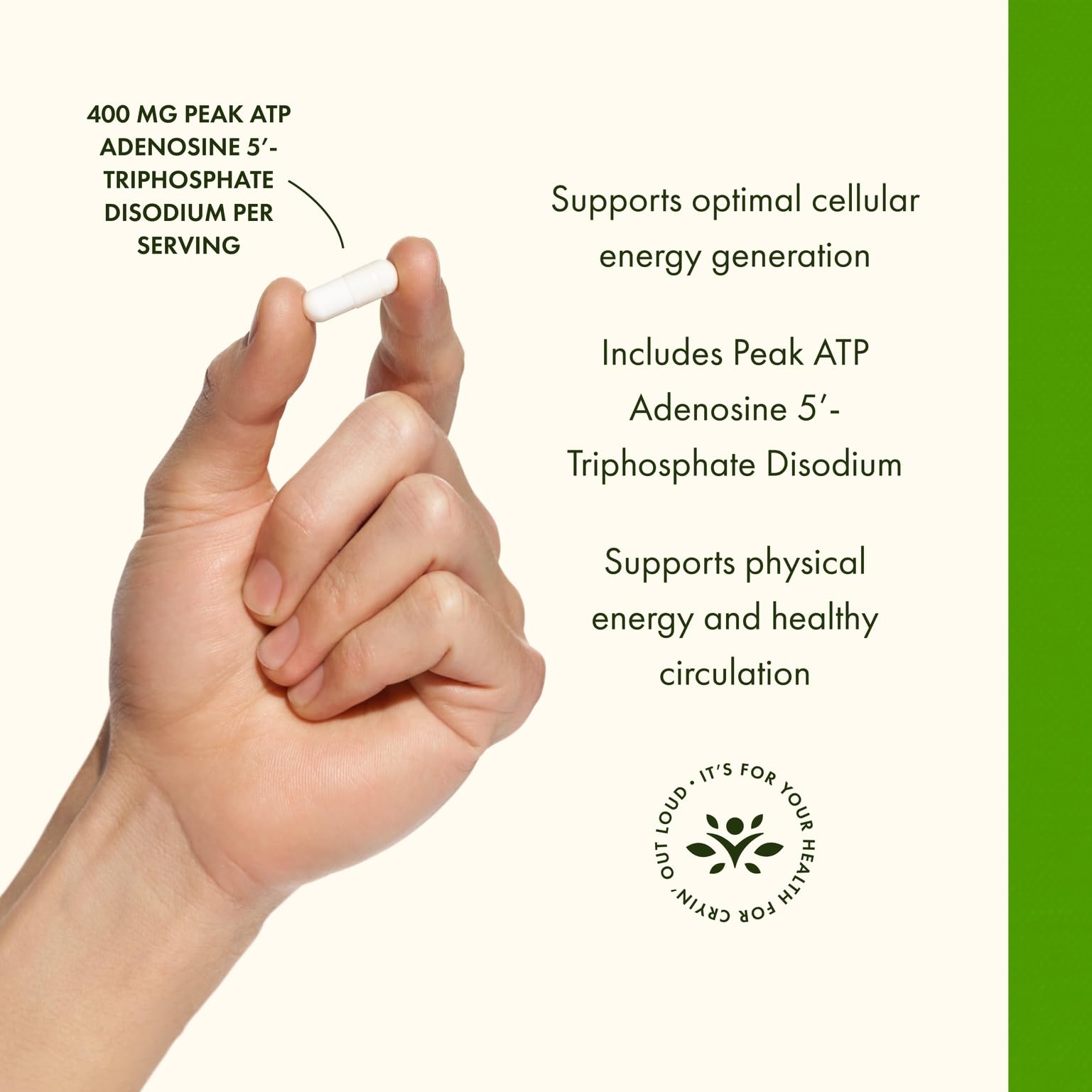 Swanson Maximum Strength Peak ATP Cellular Energy Supplement for Athletes and Active Adults Seeking Performance and Recovery Support - 400 mg (30 Veggie Capsules, 2 Pack) Swanson buy australia supplements