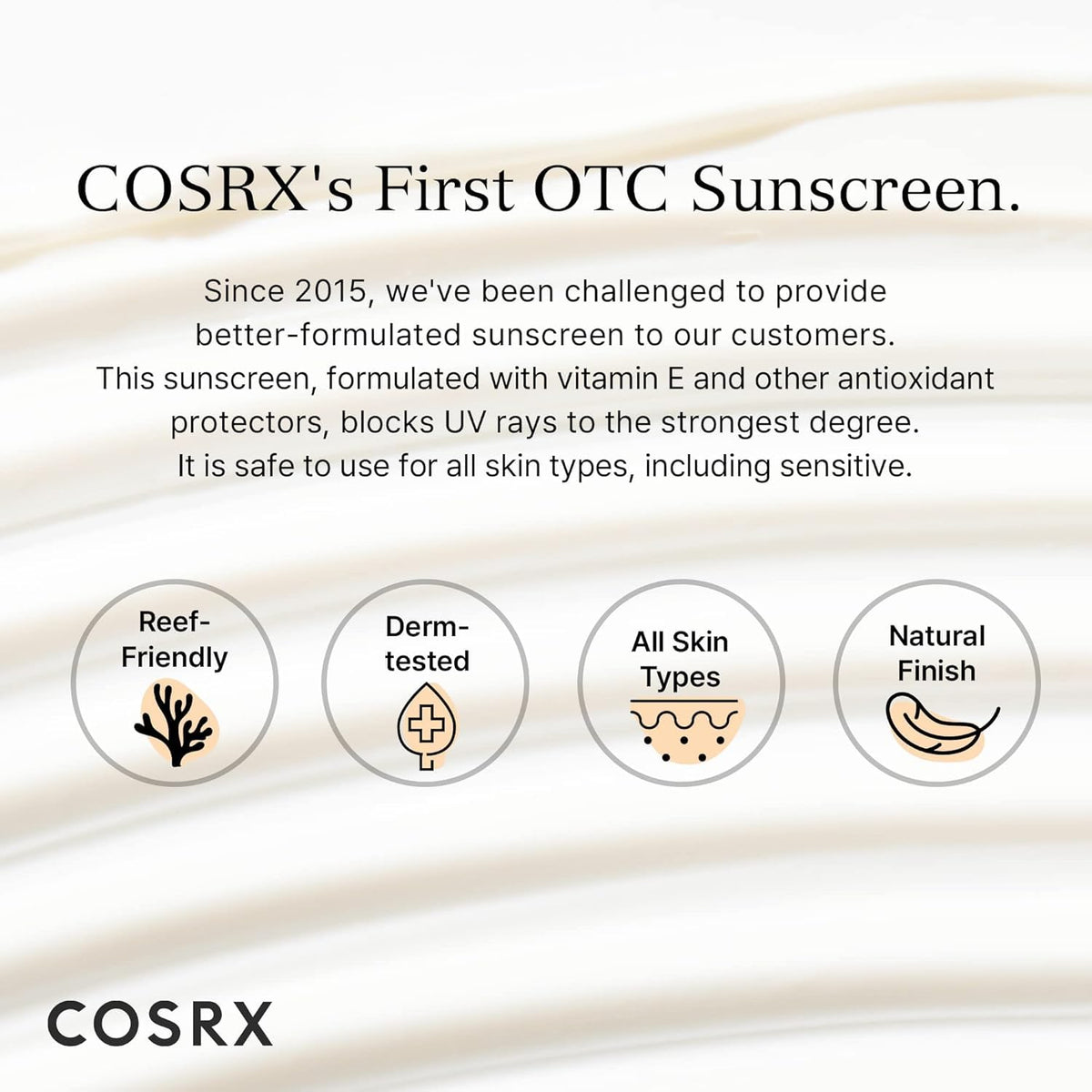 COSRX Vitamin E Sunscreen SPF 50, Natural Glow, for Oily Skin, 1.69 fl oz COSRX