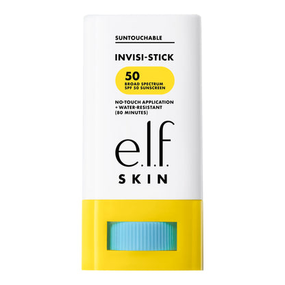 e.l.f. SKIN Suntouchable Invisi-Stick SPF 50, Clear Sunscreen For A Natural Finish, Made With Moisturizing Sunflower Seed Oil, Vegan & Cruelty-Free e.l.f.
