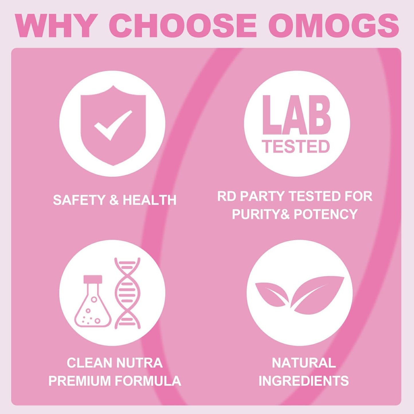 OMOGS Collagen Peptides Powder, with Prebiotics & Cranberry Extract -Hydrolyzed Collagen Peptides Support Hair, Skin, Nail, Bone & Digestive Health OMOGS