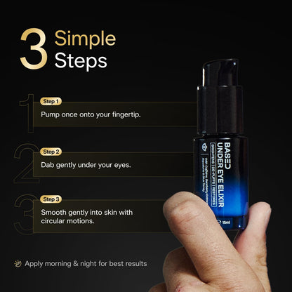 BASED Under Eye Elixir, Hydrating & Refreshing Formula, Simple. Effective. Based. 0.5 fl oz, Pack of 1 BASED BODYWORKS