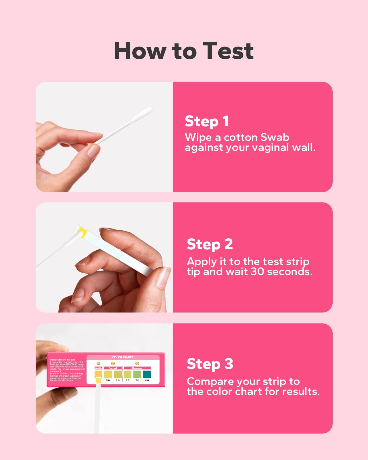 Choppie Vaginal Health pH Test Strips (50 Strips), pH Balance Test Strips for Women, Vaginal pH Test Strips Choppie buy australia supplements