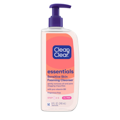 Clean & Clear Essentials Oil-Free Foaming Facial Cleanser, 8 fl oz Clean & Clear
