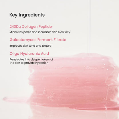 Biodance Collagen Gel Toner Pads, Pore Minimizer for Face, Improving Elasticity, Plumping Toner Pads for Sensitive Skin BIODANCE