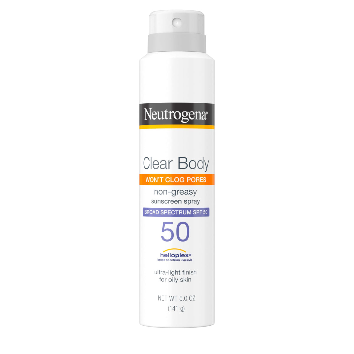 Neutrogena Clear Body Sunscreen Spray SPF 50, 5 oz Neutrogena