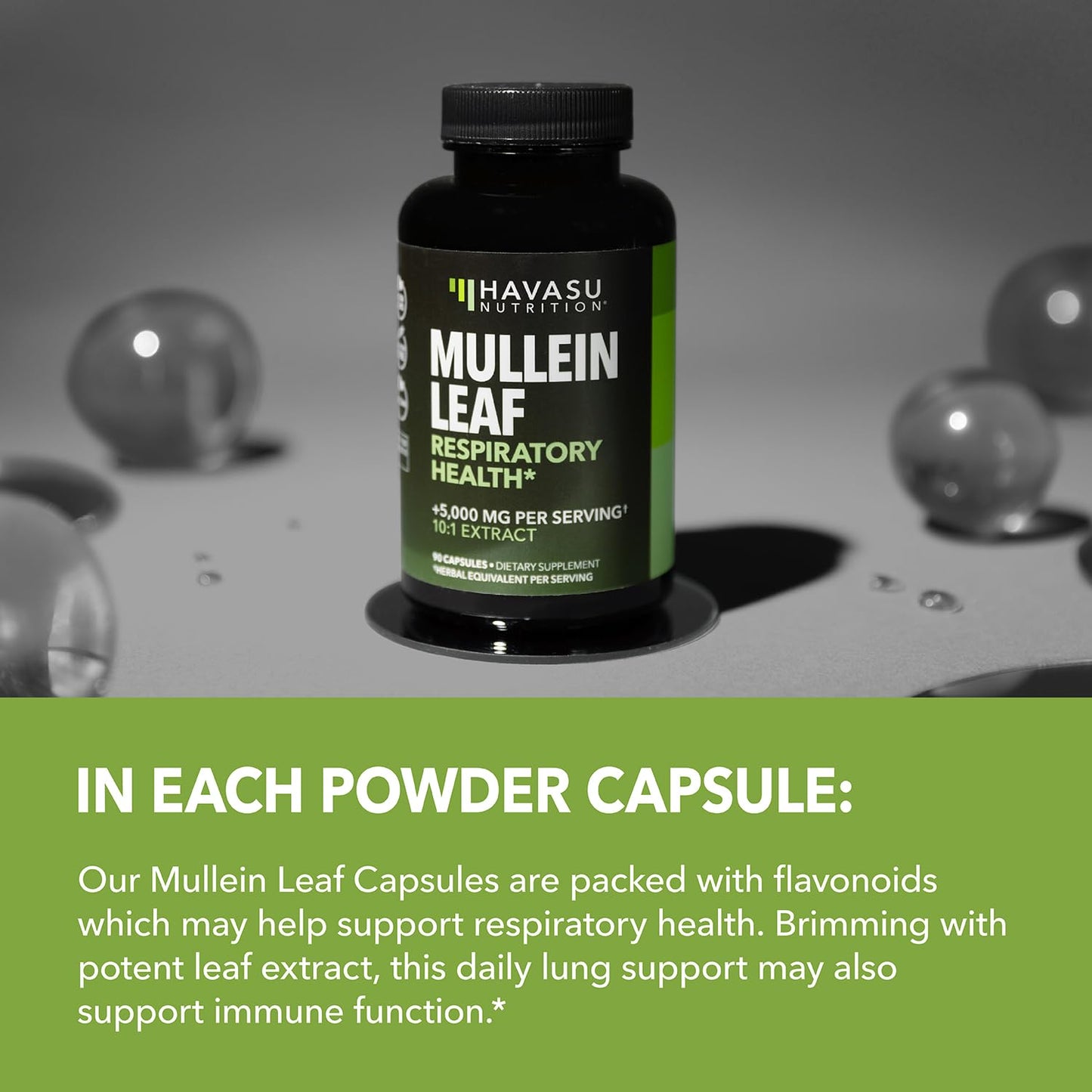 500mg Mullein Extract for Lung Support and Respiratory Health, 30 Count | Mullein Leaf Capsules for Respiratory Health, Vegan, Non-GMO Herbal Supplement for Overall Daily Wellness, 1 Month Supply Gsupps Australia