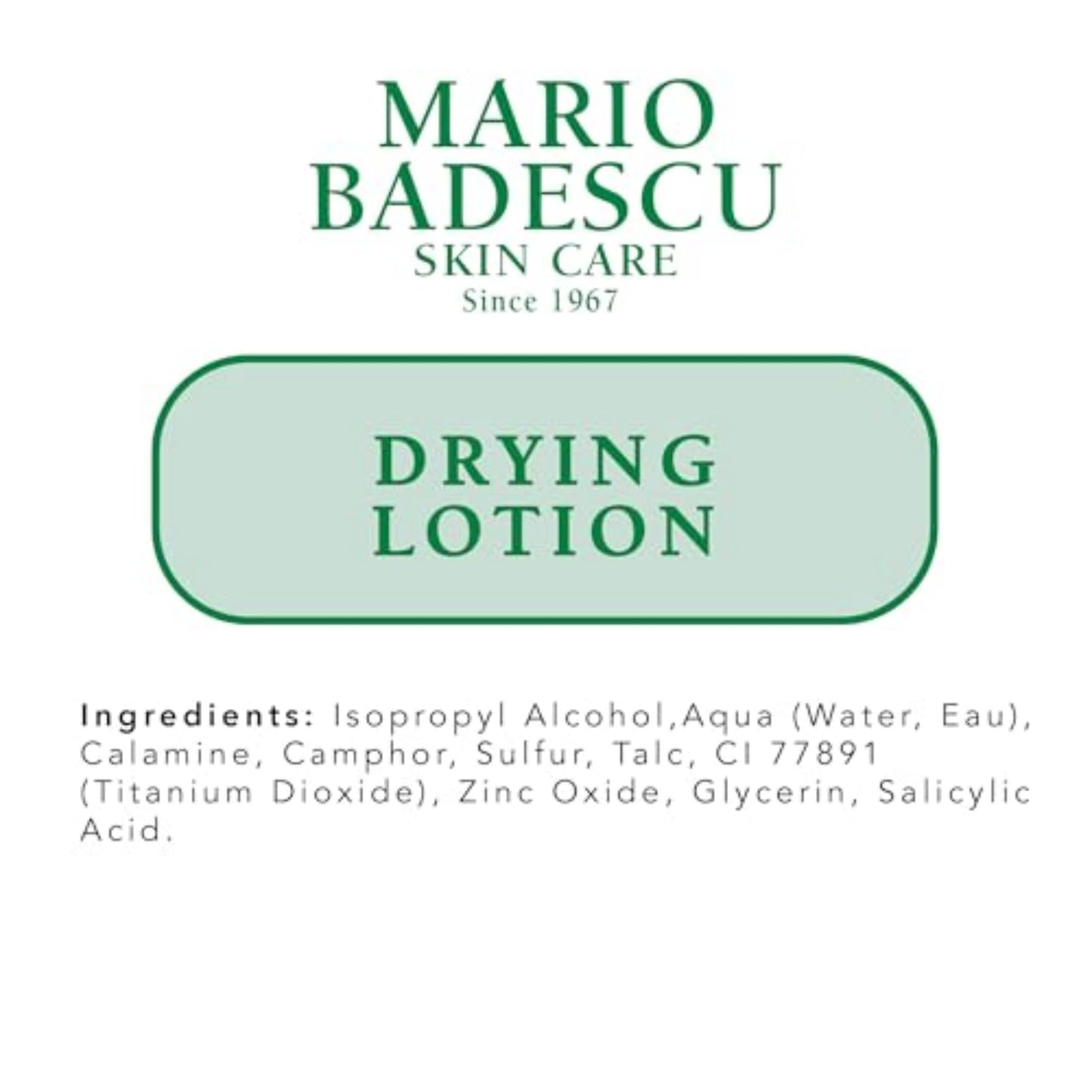 Mario Badescu Drying Lotion for All Skin Types| Blemish Spot Treatment with Salicylic Acid and Sulfur Mario Badescu