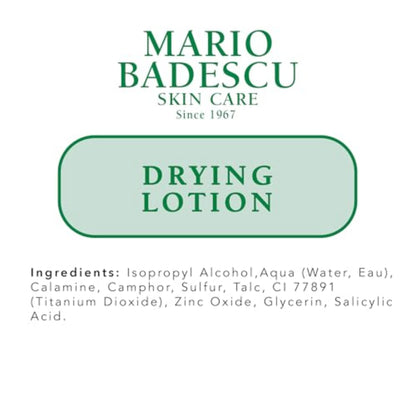 Mario Badescu Drying Lotion for All Skin Types| Blemish Spot Treatment with Salicylic Acid and Sulfur Mario Badescu