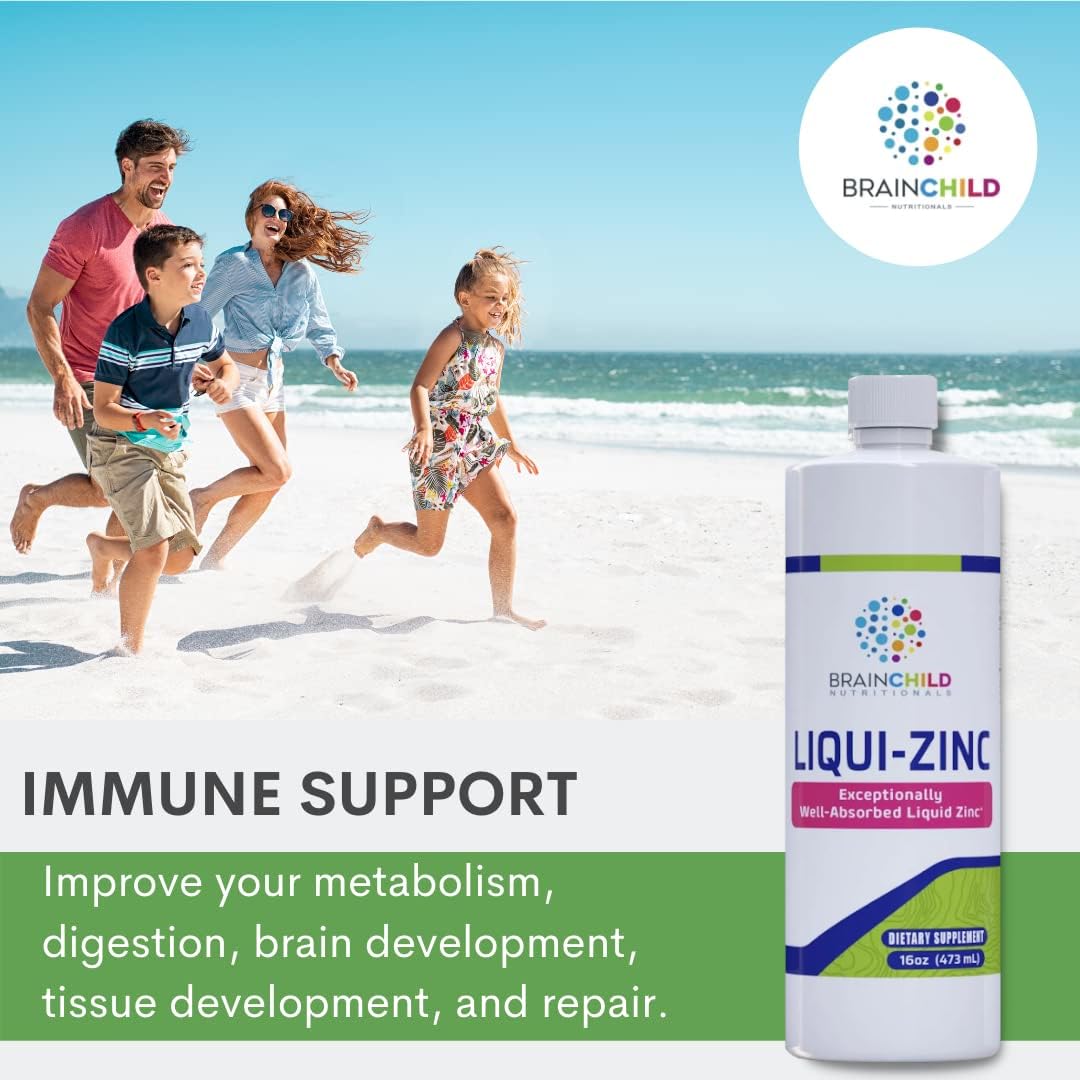 BrainChild Nutritionals LiquiZinc Liquid Formula (Unflavored 16oz) BrainChild Nutritionals buy australia supplements