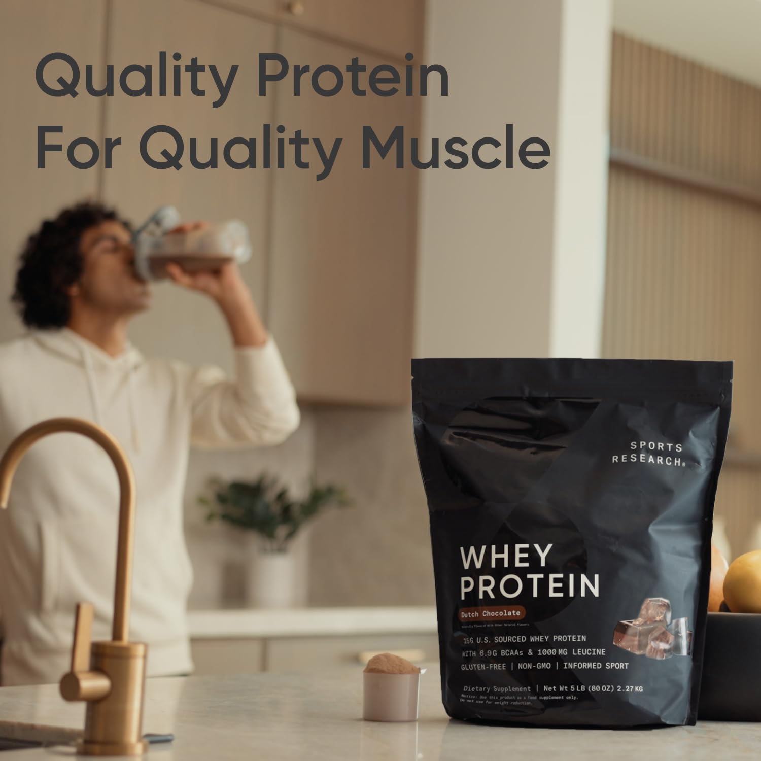 Sports Research Whey Protein Isolate - Sports Nutrition Protein Powder 25g per Serving Sports Research buy australia supplements