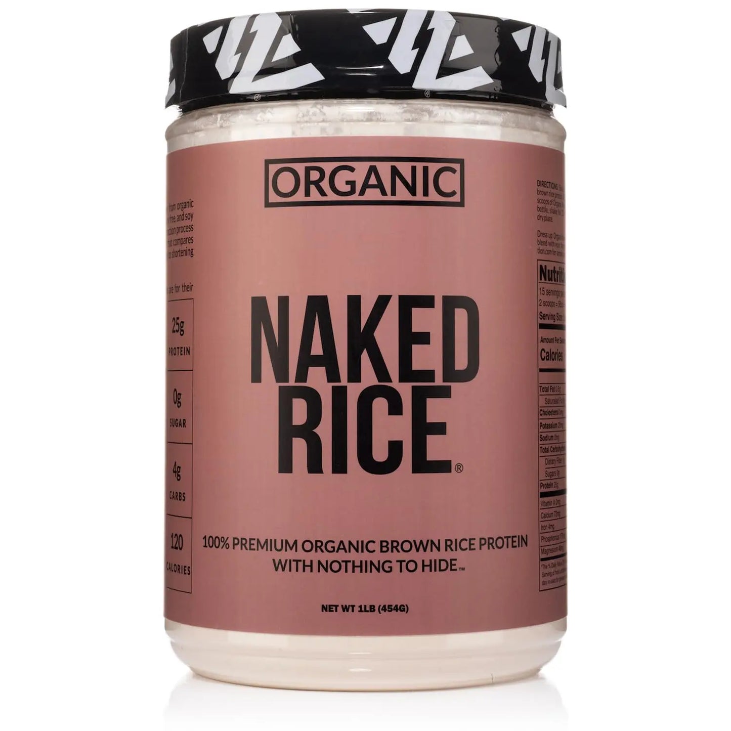 NAKED Rice 1Lb - Organic Brown Rice Protein Powder - Vegan Protein Powder, GMO Free, Gluten Free & Soy Free. Plant-Based Protein, NAKED