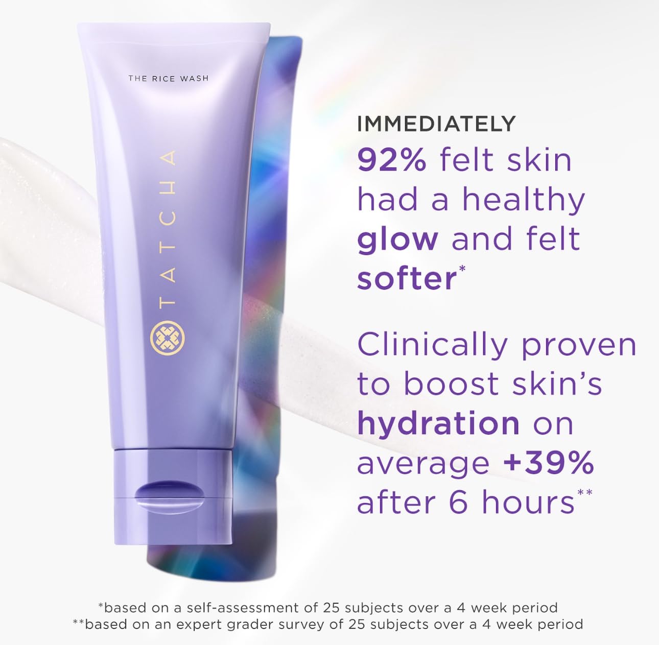 TATCHA The Rice Wash | Soft Cream Facial Cleanser Washes Away Buildup Without Stripping Skin For A Soft, Luminous Complexion | 4 oz TATCHA