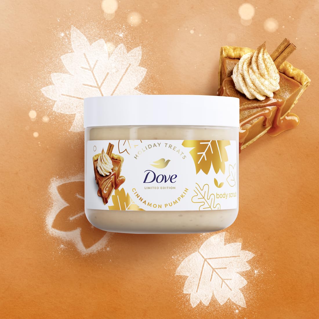 Dove Cinnamon Pumpkin Pie Body Scrub Exfoliates & Moisturizes Skin 15 OZ Dove