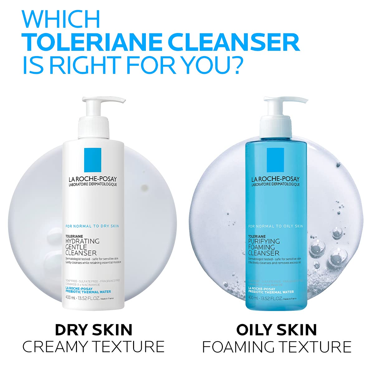 La Roche-Posay Toleriane Purifying Foaming Facial Cleanser, 13.52oz La Roche-Posay