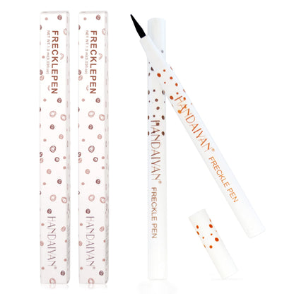 Freckle Pen 4 Colors Available, Natural Lifelike Freckle Makeup Pen, Waterproof Long Lasting Quick Dry - Light Brown, Natural Coffee, Chestnut, Dark Brown Equusecured
