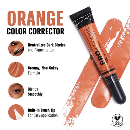 L.A. Girl Pro Conceal HD Concealer,0.28 Ounce (Orange Corrector) L.A. Girl