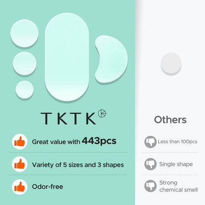 TKTK 443 Count Pimple Patches for Face, Hydrocolloid Acne Cover Patch Bulk TKTK