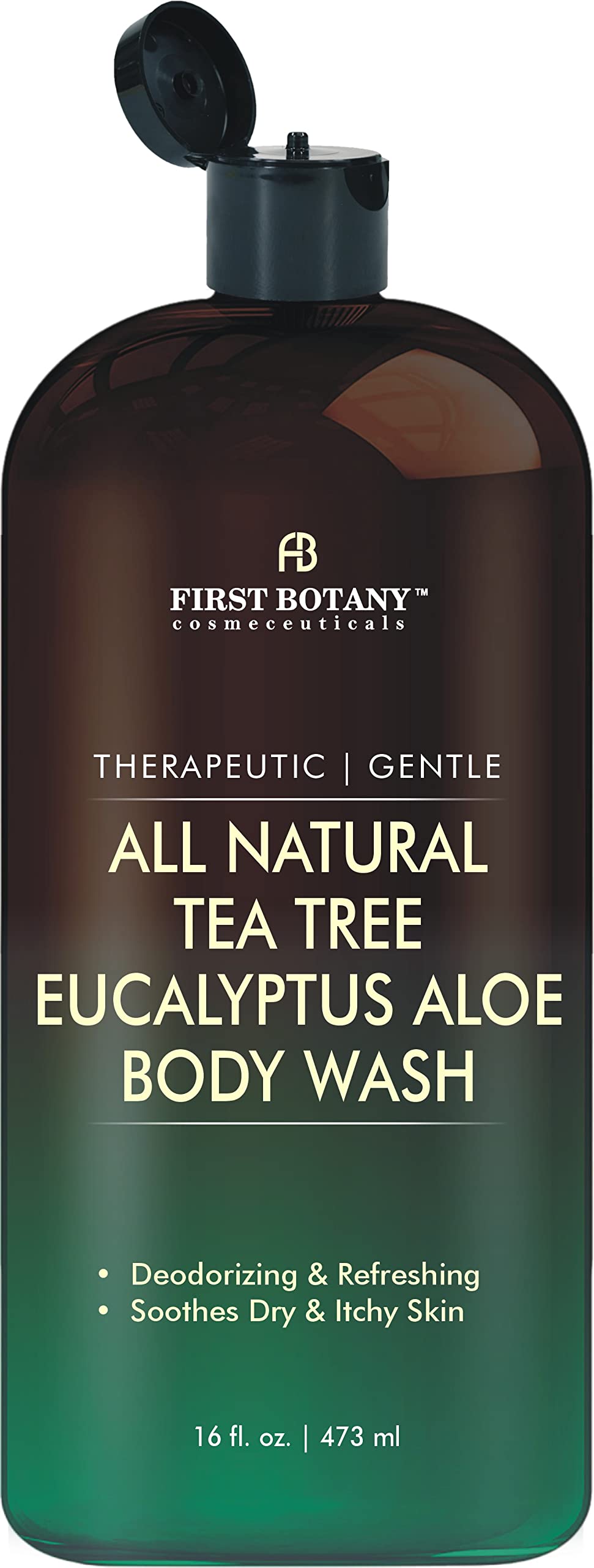 Tea Tree Eucalyptus Body Wash & Skin Cleanser for Women & Men, 16 Fl Oz First Botany