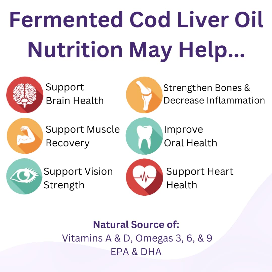 Green Pasture Fermented Cod Liver Oil & Butter Oil Blend - Wild Alaska Cod, Vitamins A & D, Omega-3-6-9, MSC Certified, 120 Capsules Green Pasture