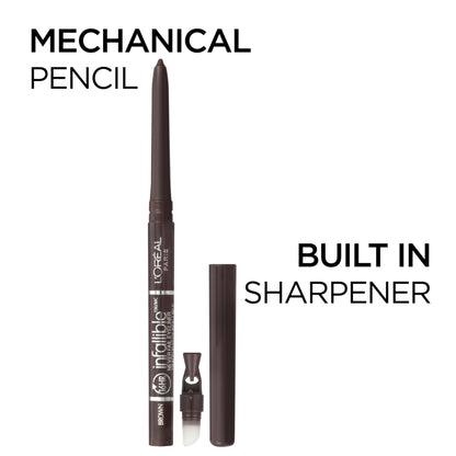 L'Oreal Paris Makeup Infallible Never Fail Original Mechanical Pencil Eyeliner with Built in Sharpener, Black, 0.008 oz., 1 Count L'Oreal Paris