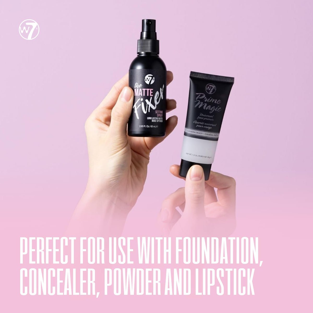 W7 Prime Magic and The Fixer Matte Duo - Primer and Setting Spray W7