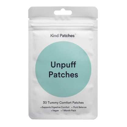 Kind Patches Unpuff Patches with Dandelion Root, Fennel, Artichoke, Ginger, and Turmeric Extract - Vegan - 30 Count Kind Patches