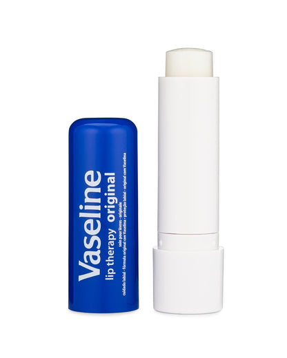 Vaseline Lip Therapy Care Original, Fast-Acting Nourishment, Ideal for Chapped, Dry, Cracked, or Damaged Lips, Lip Balm, 0.16 Ounce (Pack of 4) Vaseline