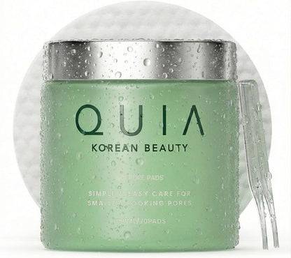 QUIA Toner Pads – AHA/BHA Dual-Action Exfoliate and Hydrate All in One – Soothing Formula for Sensitive Skin – Reduces Blackheads and Blemishes QUIA Beauty