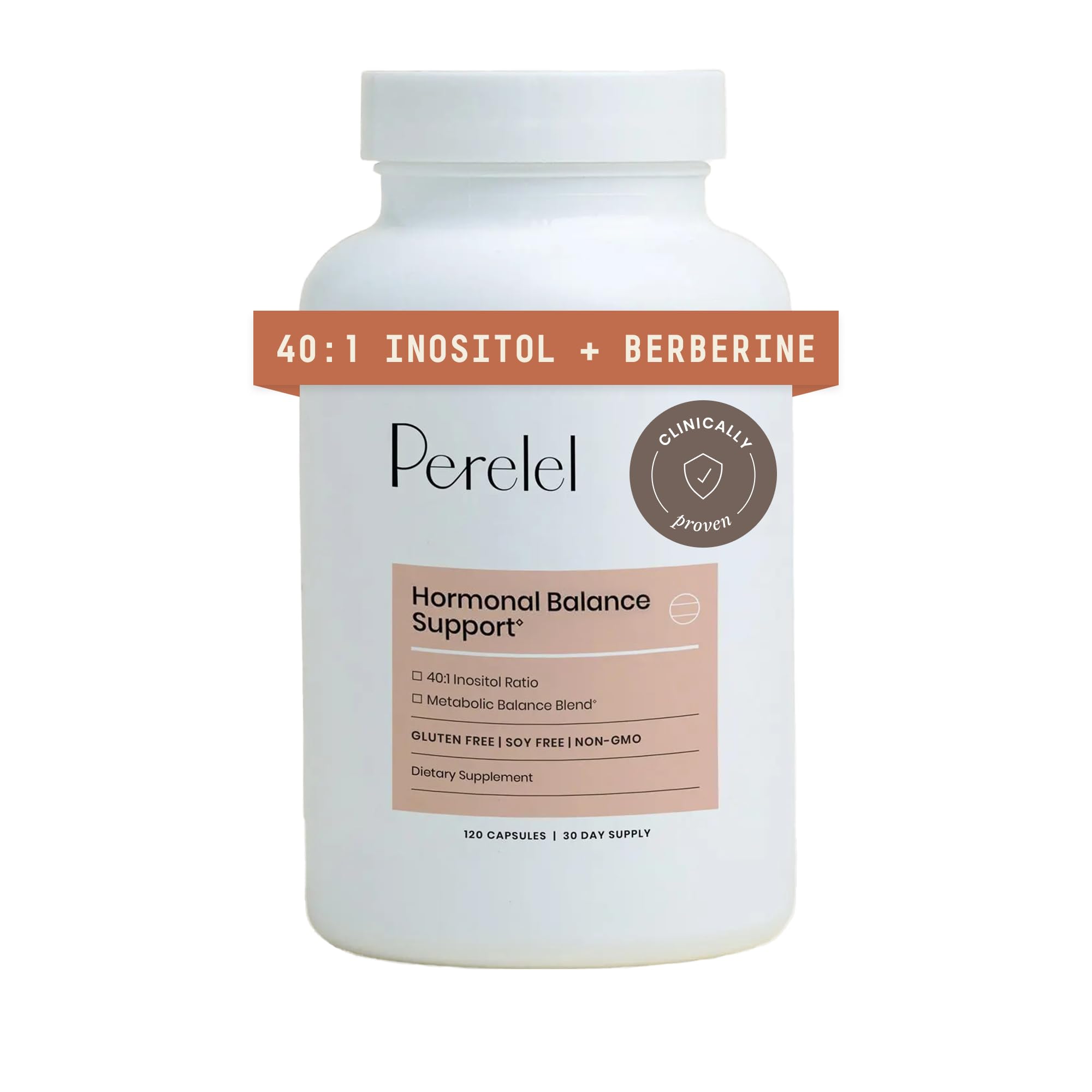 Perelel Hormone Balance Support, Myo & D Chiro Inositol, Womens Inositol Supplement with Berberine, Alpha Lipoic Acid, & Dim to Support Female Health, Soy, Dairy & Gluten Free, Non GMO, 120 Capsules Perelel buy australia supplements