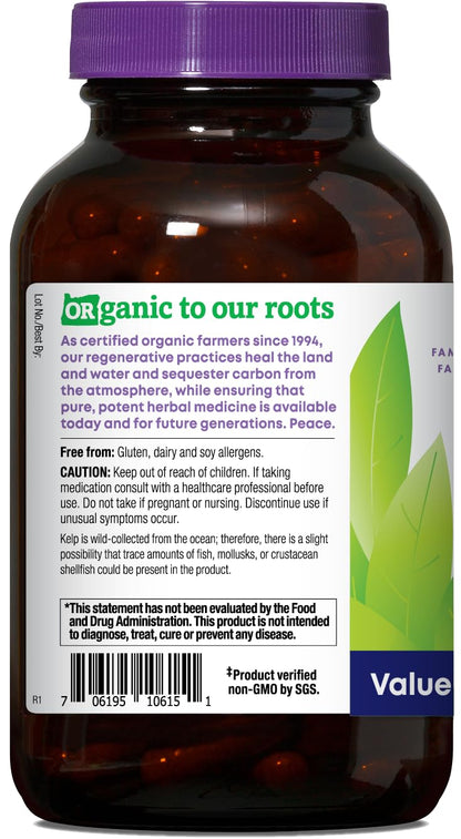 Oregon's Wild Harvest Kelp Organic Supplement | Natural Source of Iodine | Vegan Capsules, 90 Count Gsupps Australia