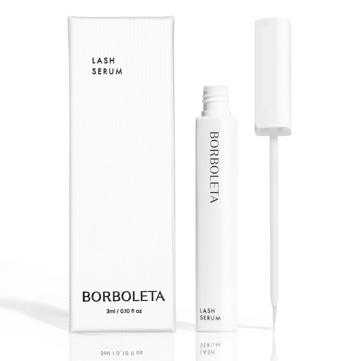 Borboleta Lash Serum, Eyelash Serum for Longer, Thicker, and Fuller Looking Natural Eyelashes Borboleta