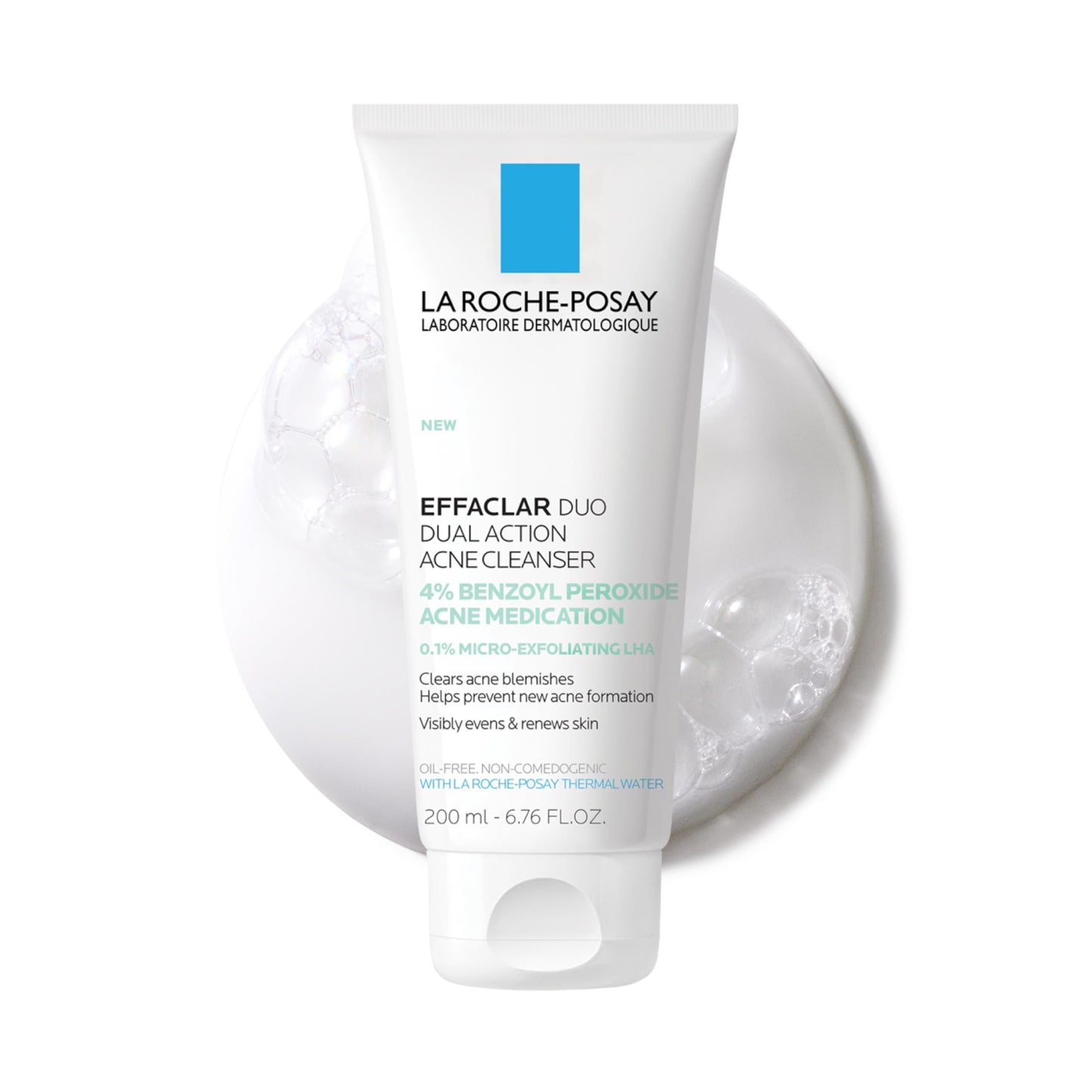 La Roche-Posay Effaclar Dual Acne Face Wash With 4% Benzoyl Peroxide & LHA Exfoliant La Roche-Posay