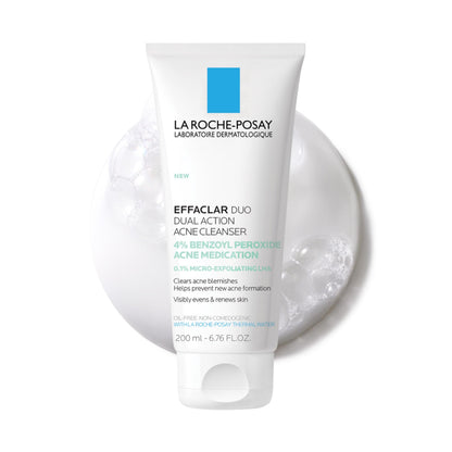 La Roche-Posay Effaclar Dual Acne Face Wash With 4% Benzoyl Peroxide & LHA Exfoliant La Roche-Posay