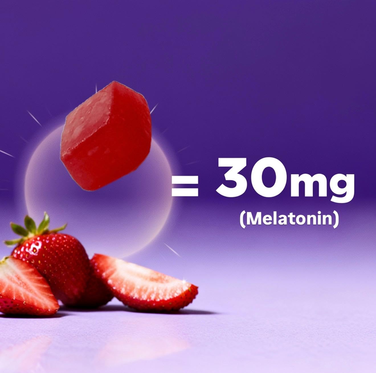 Vitamatic Sugar Free Melatonin 30mg per Gummy - 60 Servings - 60 Vegetarian Gummies - Non-Habit Forming Supplement (60 Count (Pack of 1)) Vitamatic
