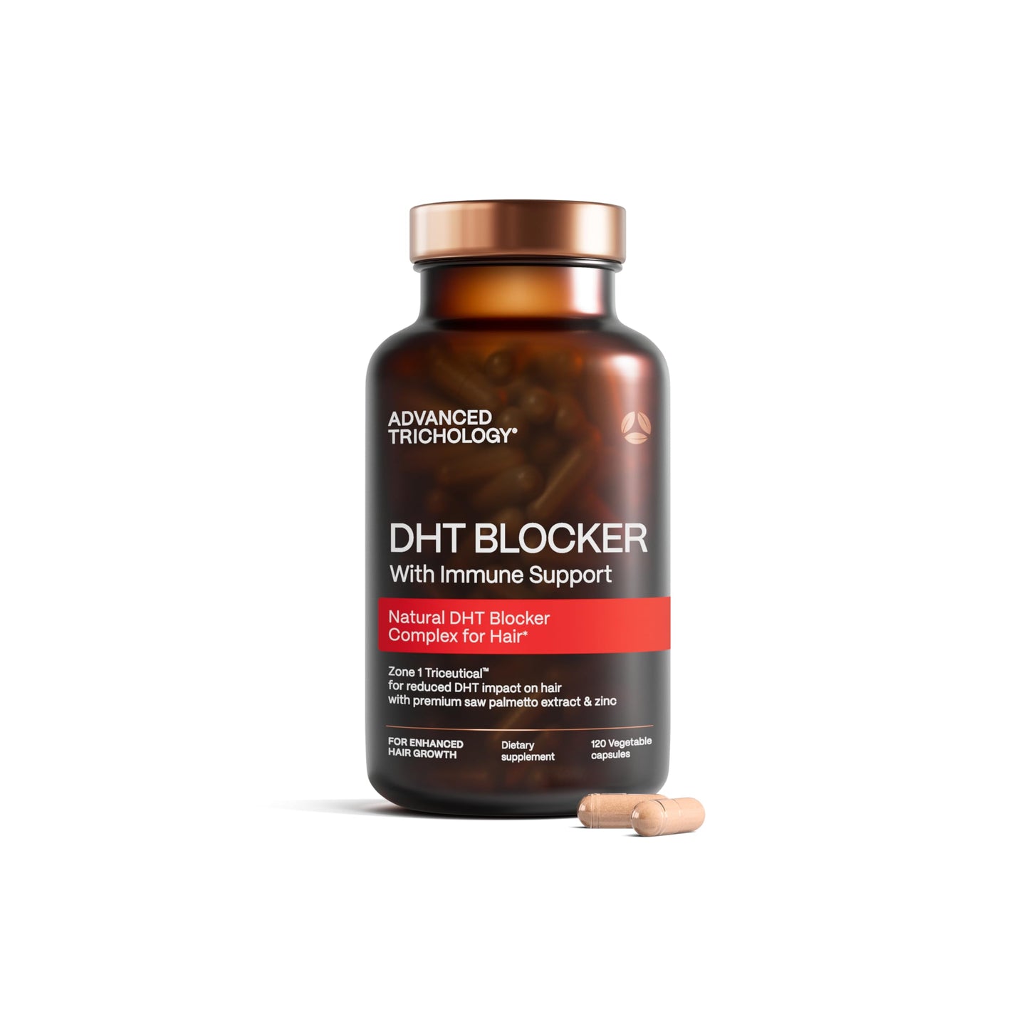 DHT Blocker - Hair Growth Supplement for Genetic Thinning for Men and Women | Approved* by American Hair Loss Association | Guaranteed, Backed by 20 Years Advanced Trichology