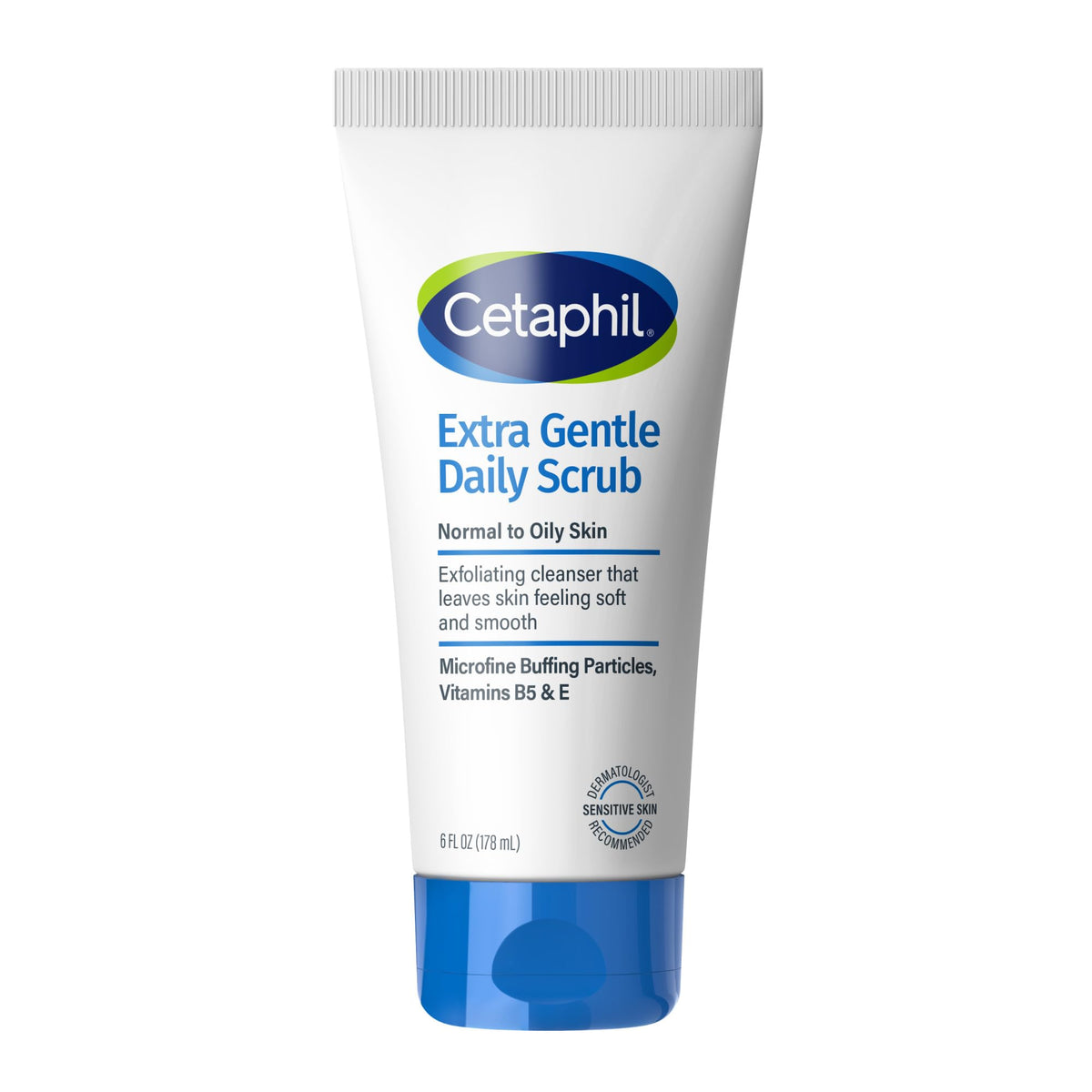 Cetaphil Exfoliating Face Wash, Gentle Daily Scrub, Sensitive Skin, 6 oz Cetaphil