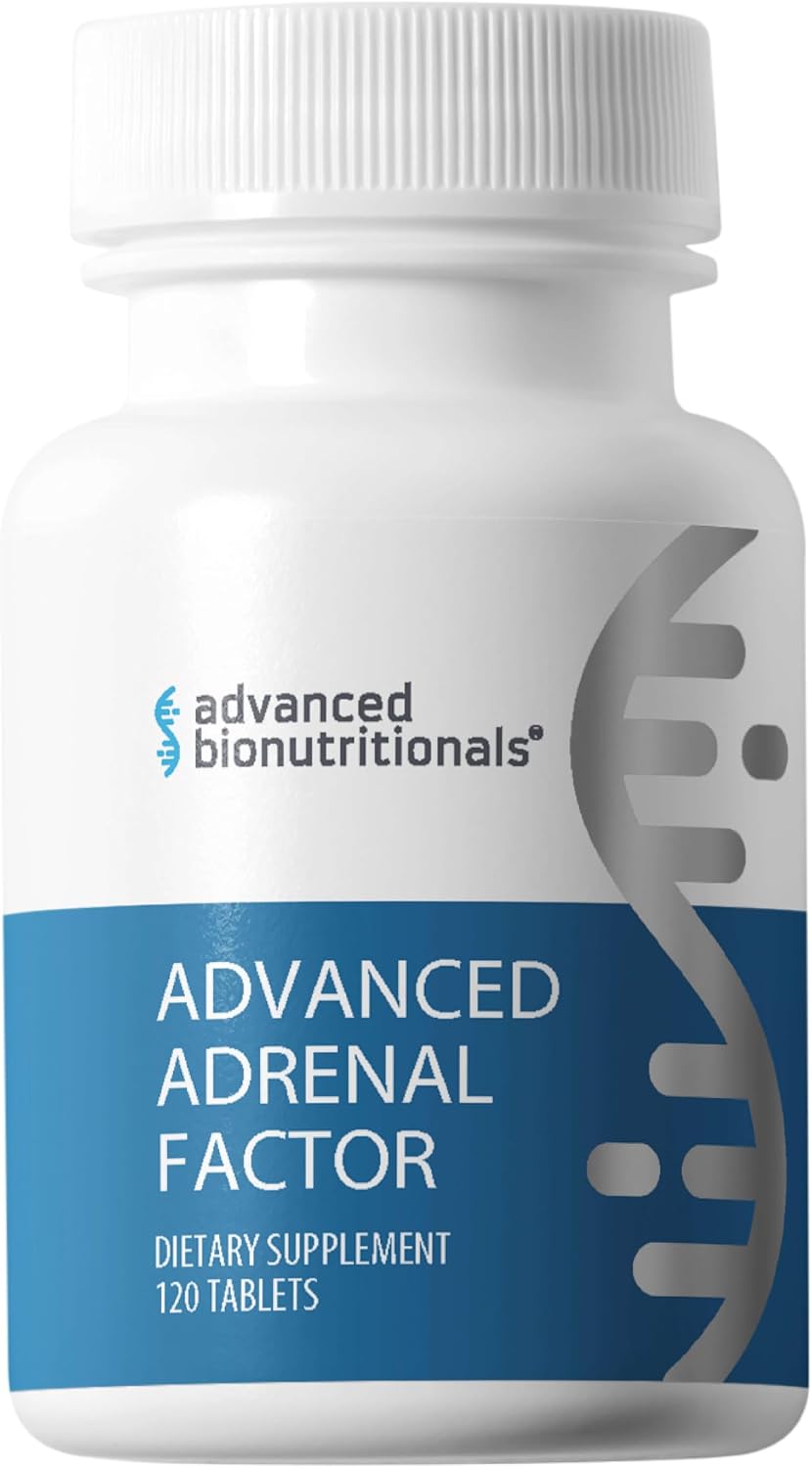 Advanced Bionutritionals Advanced Adrenal Factor – Adrenal Support Supplement – Non-GMO, Gluten-Free, Vegan – 120 Tablets