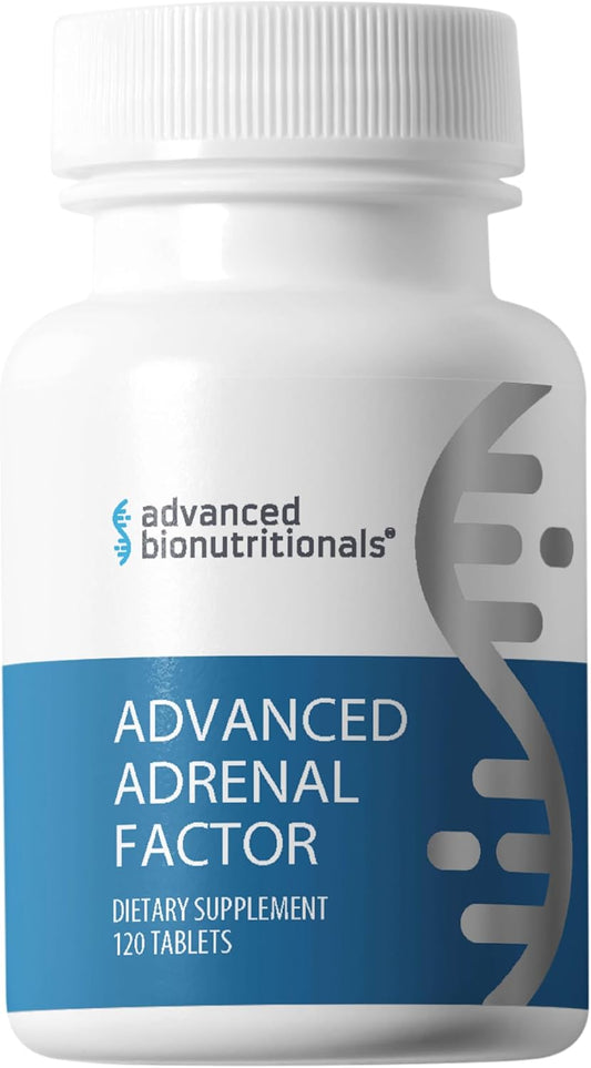 Advanced Bionutritionals Advanced Adrenal Factor – Adrenal Support Supplement – Non-GMO, Gluten-Free, Vegan – 120 Tablets