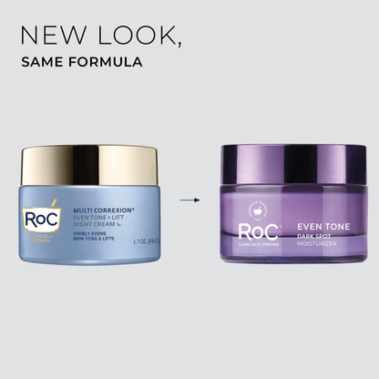 RoC Niacinamide Even Tone + Lift Anti Aging Night Cream, Face Moisturizer RoC