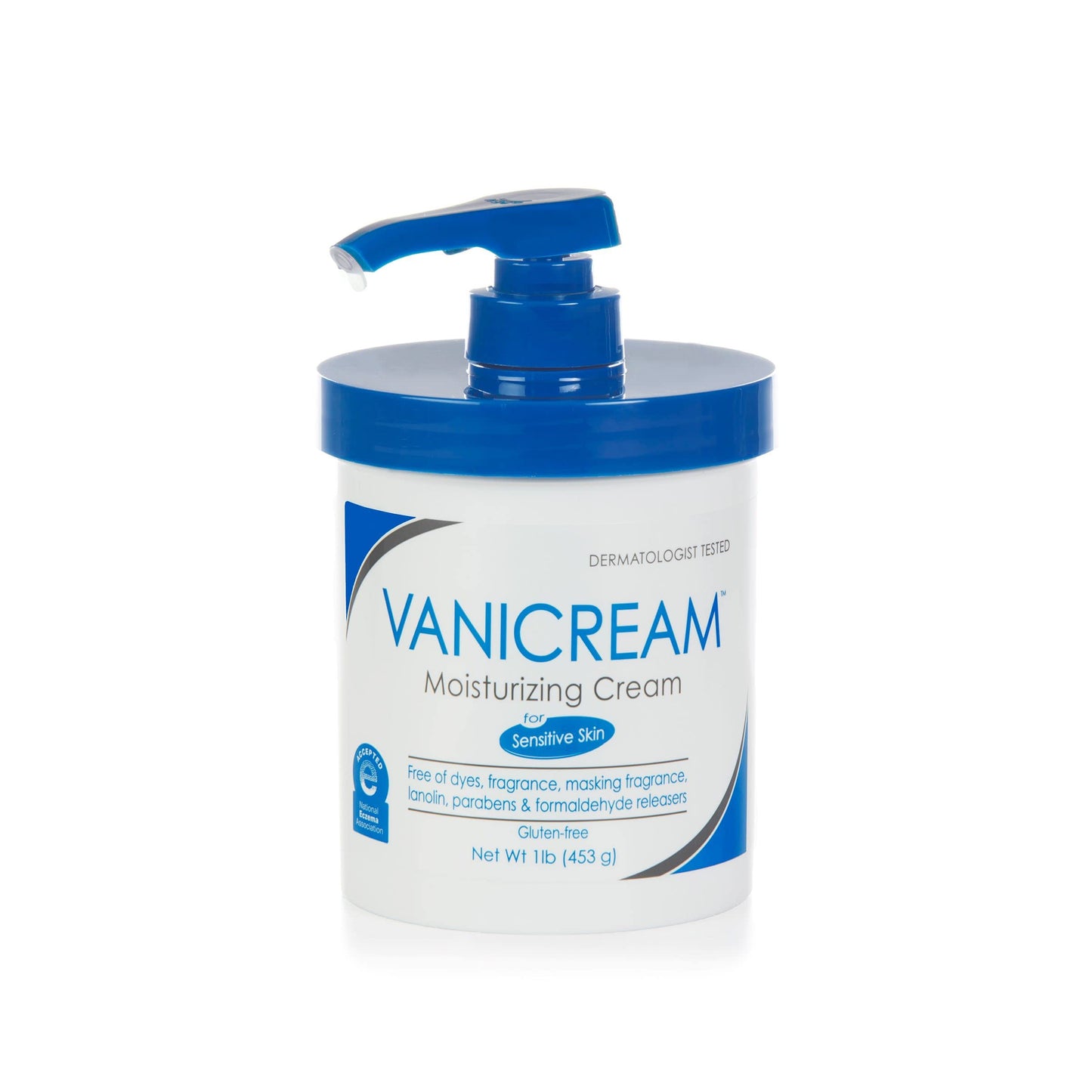 Vanicream Moisturizing Cream with Pump Dispenser, 16 Oz, Formulated without Common Irritants for Sensitive Skin, Body & Face Moisturizer, Restores Moisture & Soothes Irritated, Itchy Areas Gsupps Australia