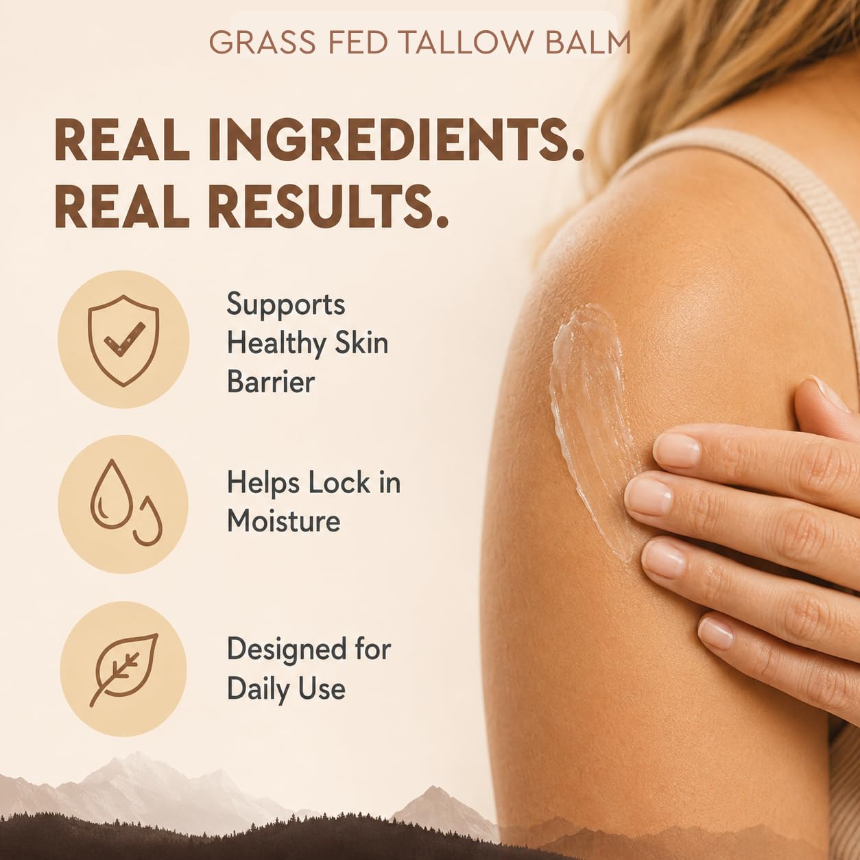 Ancestral Supplements Tallow Balm with Collagen – Grass Fed Beef Tallow Balm for Face & Body – Whipped Tallow Moisturizer Rich in Vitamins A, D, E & K – Essential Oil Blend Scent – 2 oz