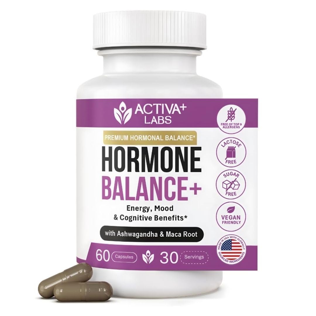Activa Labs+ Hormone Balance for Women | Boost Energy, Mood, Libido and Focus | Supports Cycle&Menopause Comfort | Gluten, Soy&Lactose Free | 30 Day Supply Activa Labs buy australia supplements