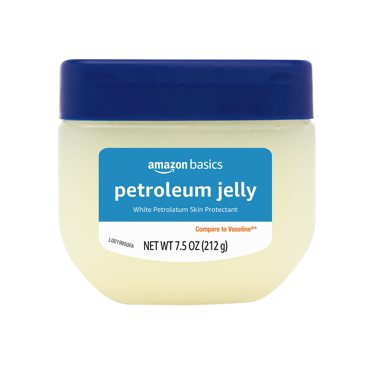 Amazon Basics Petroleum Jelly, Skin Protectant and Moisturizer for Dry Cracked Skin, Chapped Lips, Minor Cuts, Unscented, 7.5 oz, 1-Pack (Previously Solimo) Amazon Basics
