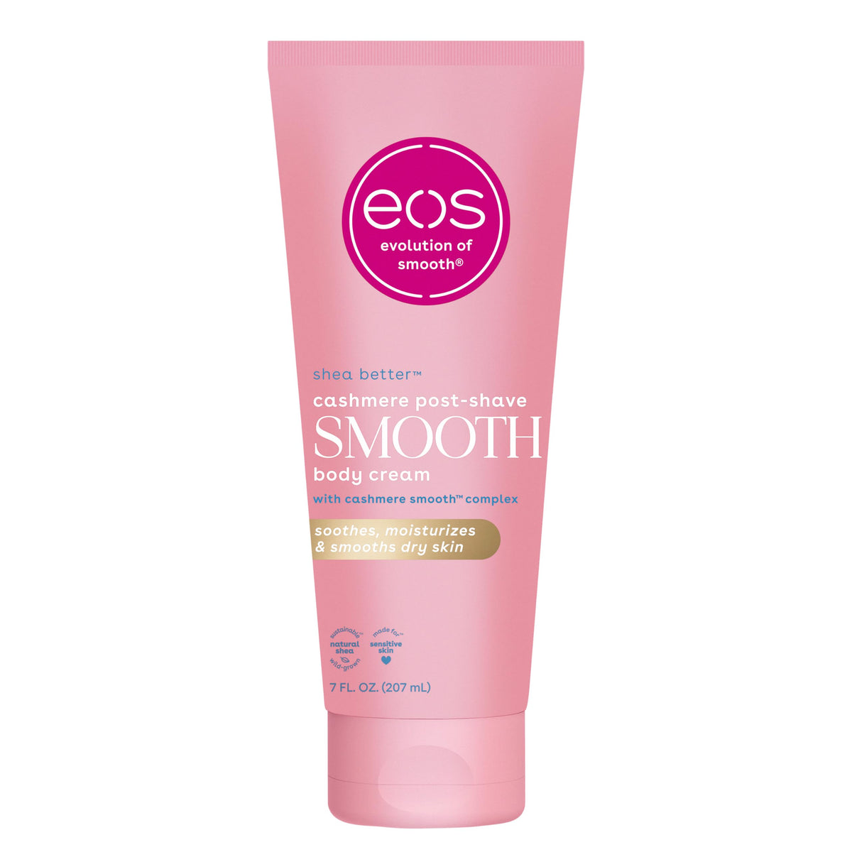 eos Cashmere Skin Collection Post-Shave Smooth Body Cream- Vanilla, 7 fl oz eos