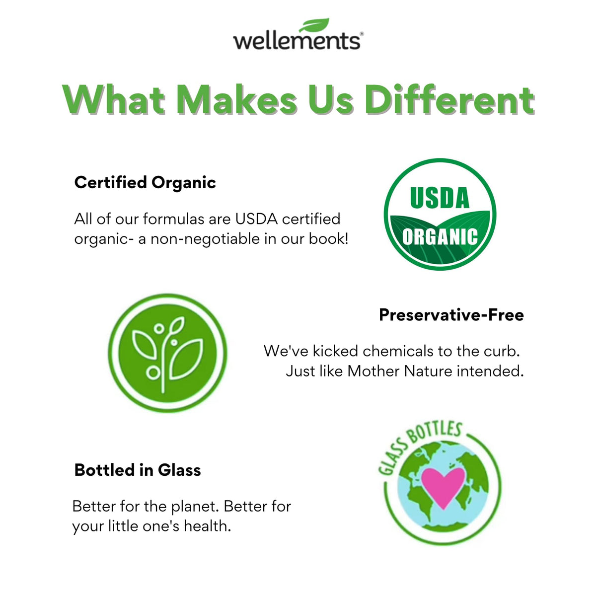 Wellements Organic Iron Drops for Newborn+ Babies (1 Fl Oz) - Cherry Flavor Liquid Iron Supplement for Infants - Toddler Iron Supplement for Kids (4months+ to 3 Years) Wellements